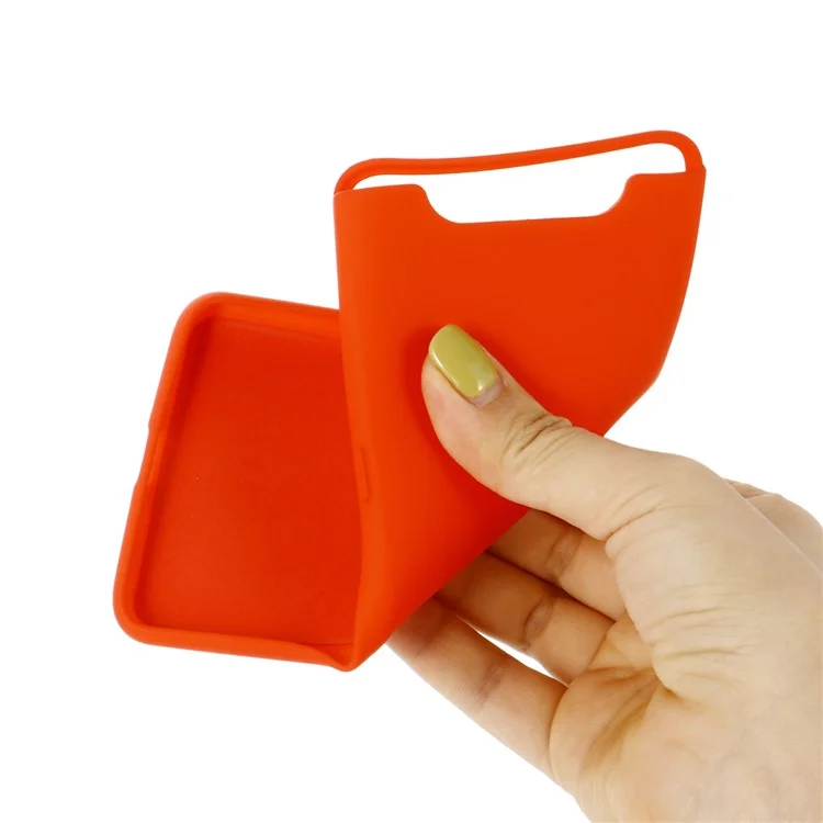 Copertura Del Telefono Cellulare Del Silicone Liquido Per Samsung Galaxy A90 / A80 - Rosso