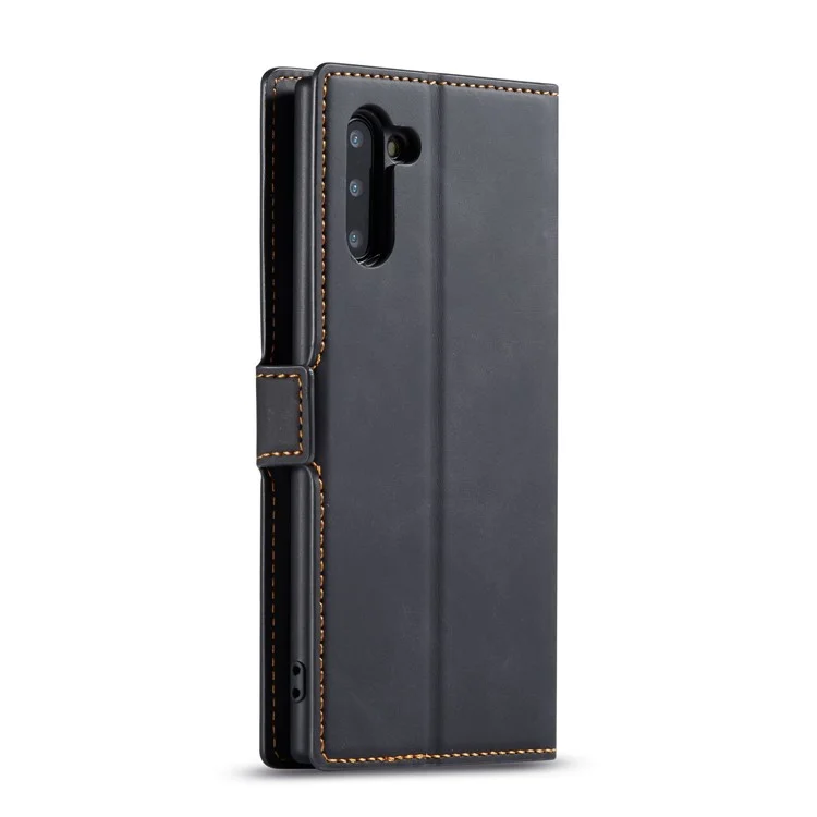 Forwenw Fantasy-Serie Seidig Touch Leder Brieftasche Telefon Fall Für Samsung Galaxy Note 10 / Anmerkung 10 5g - Schwarz