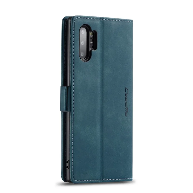 CASEME 013 Series Auto-absorbed Flip Leather Wallet Shell for Samsung Galaxy Note 10 Plus/10 Plus 5G - Green