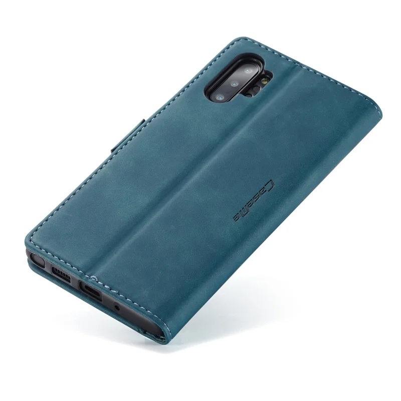 CASEME 013 Series Auto-absorbed Flip Leather Wallet Shell for Samsung Galaxy Note 10 Plus/10 Plus 5G - Green