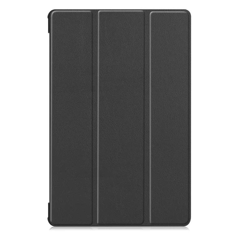 Stabile Tri-fold Stand Stand Leder Hülle Smart Tablet Cover Shell Für Samsung Galaxy Tab S6 T860 (Wi-Fi) / T865 (LTE) - Schwarz