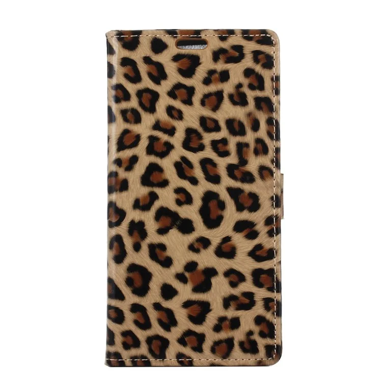 For Samsung Galaxy J5 (2016) Leopard Pattern Leather Wallet Case