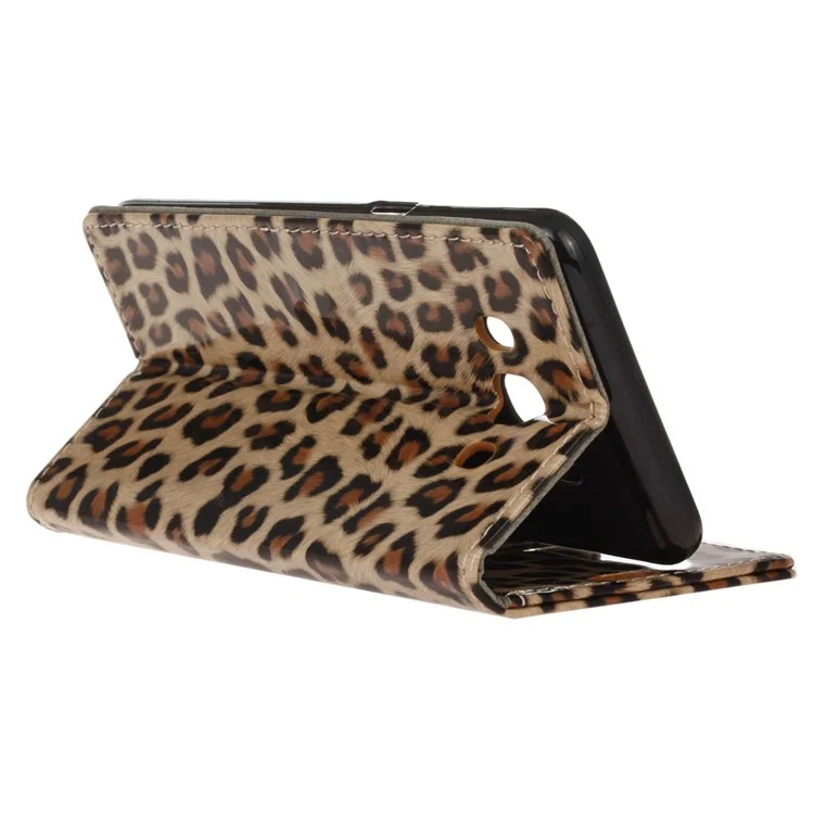 For Samsung Galaxy J5 (2016) Leopard Pattern Leather Wallet Case