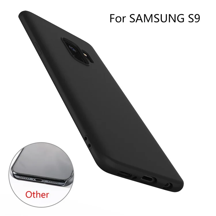 X-LEVEL Anti-Drop Liquid Silicone Phone Back Shell for Samsung Galaxy S9 - Black