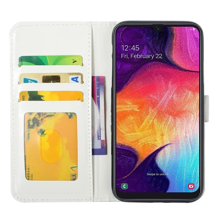 For Samsung Galaxy A20e 3D Printing Leather Cell Shell - Dogs