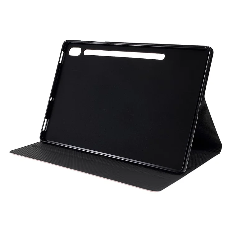 Étui de protection pour tablette en cuir PU pour Samsung Galaxy Tab S6 T860 - Or rose