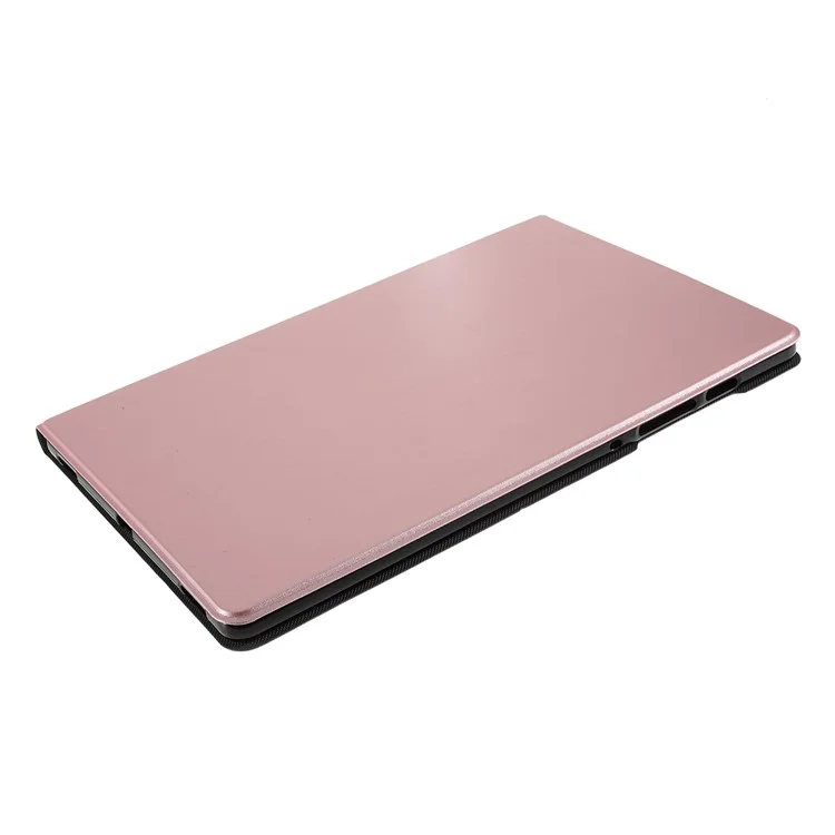 Étui de protection pour tablette en cuir PU pour Samsung Galaxy Tab S6 T860 - Or rose