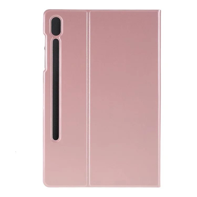 Étui de protection pour tablette en cuir PU pour Samsung Galaxy Tab S6 T860 - Or rose