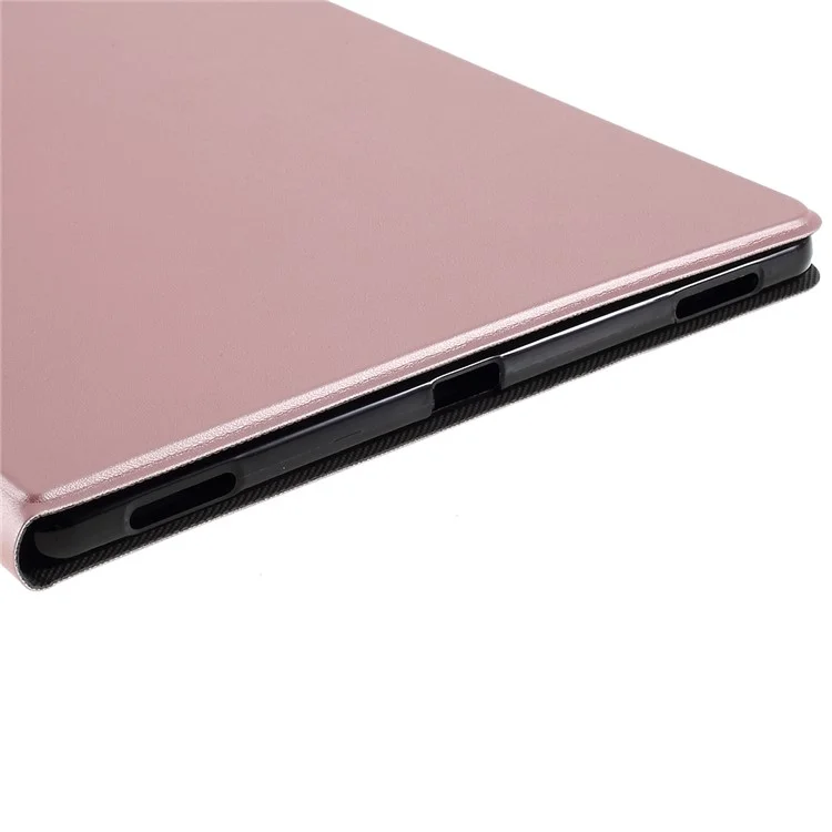 Étui de protection pour tablette en cuir PU pour Samsung Galaxy Tab S6 T860 - Or rose