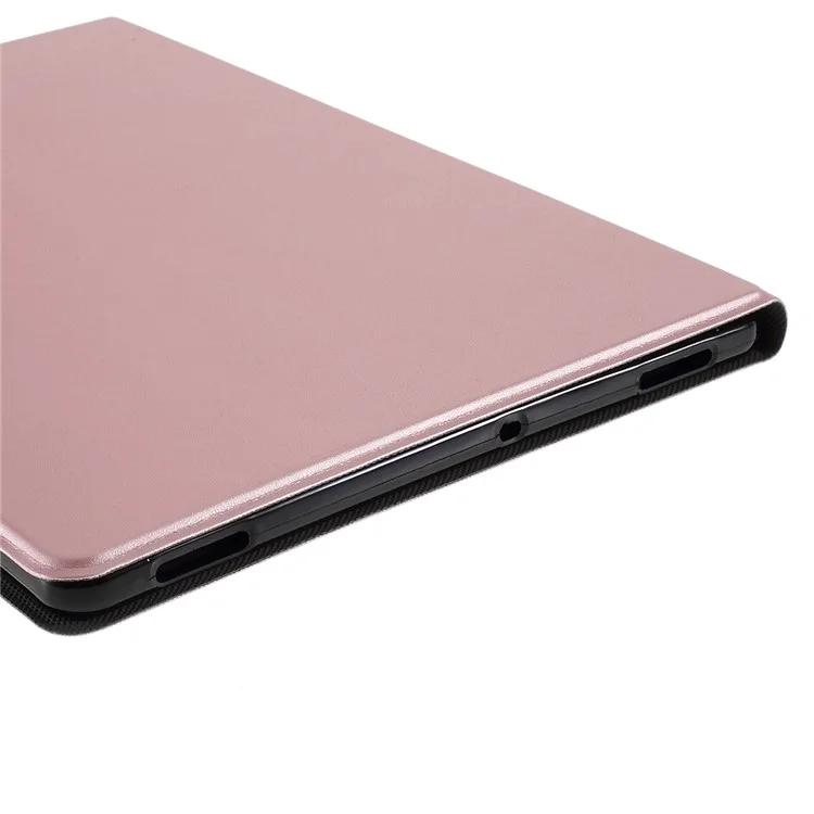 Étui de protection pour tablette en cuir PU pour Samsung Galaxy Tab S6 T860 - Or rose