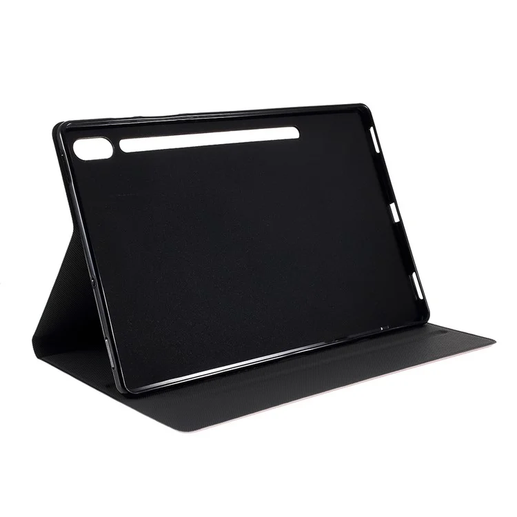 Étui de protection pour tablette en cuir PU pour Samsung Galaxy Tab S6 T860 - Or rose