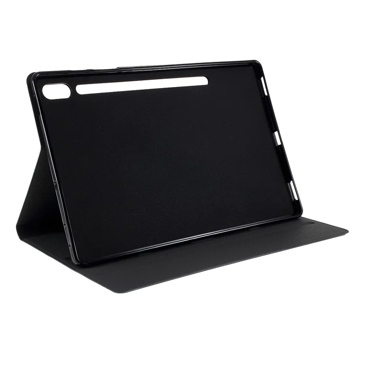 PU-Leder-Ständer-Tablett-Schutzhülle für Samsung Galaxy Tab S6 T860 - Schwarz