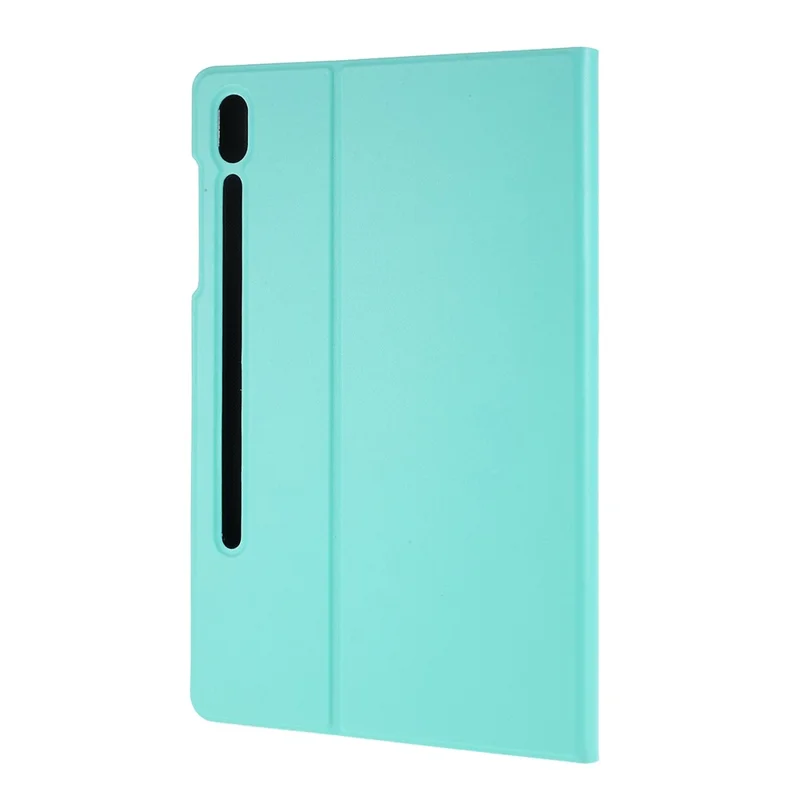 PU Leather Stand Tablet Protective Case for Samsung Galaxy Tab S6 T860 - Cyan
