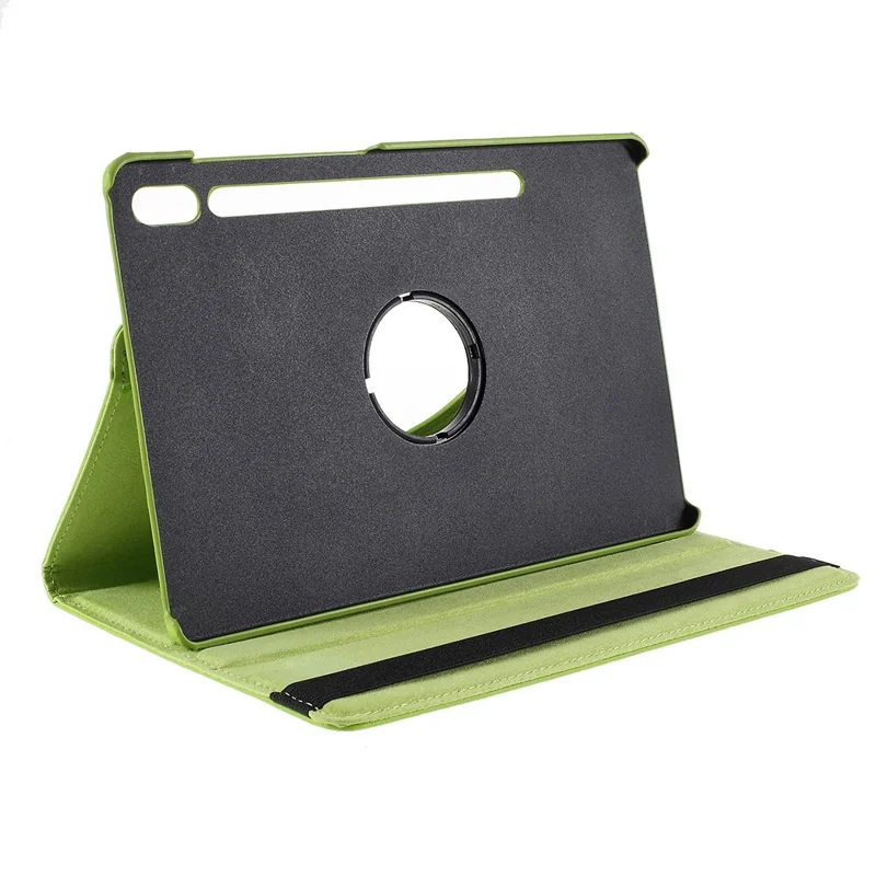 For Samsung Galaxy Tab S6 SM-T860 (Wi-Fi) Leather Tablet Protective Case with Rotary Stand - Green