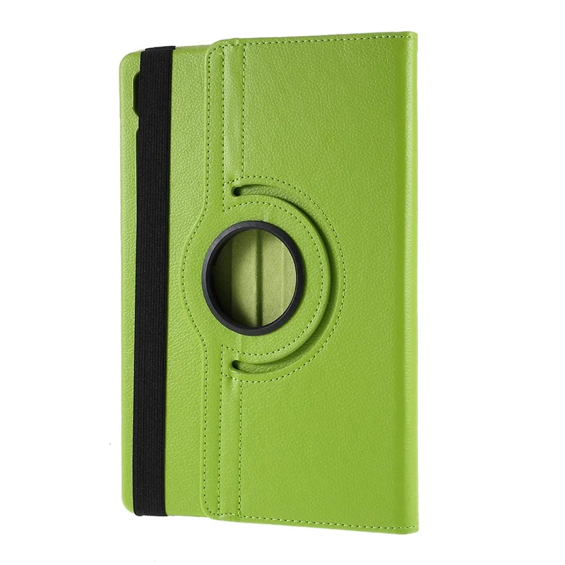 For Samsung Galaxy Tab S6 SM-T860 (Wi-Fi) Leather Tablet Protective Case with Rotary Stand - Green