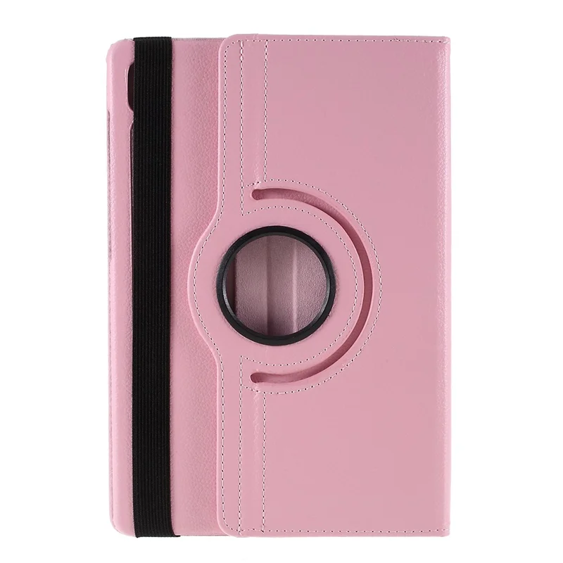 For Samsung Galaxy Tab S6 SM-T860 (Wi-Fi) Leather Tablet Protective Case with Rotary Stand - Pink