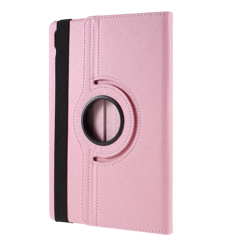 For Samsung Galaxy Tab S6 SM-T860 (Wi-Fi) Leather Tablet Protective Case with Rotary Stand - Pink