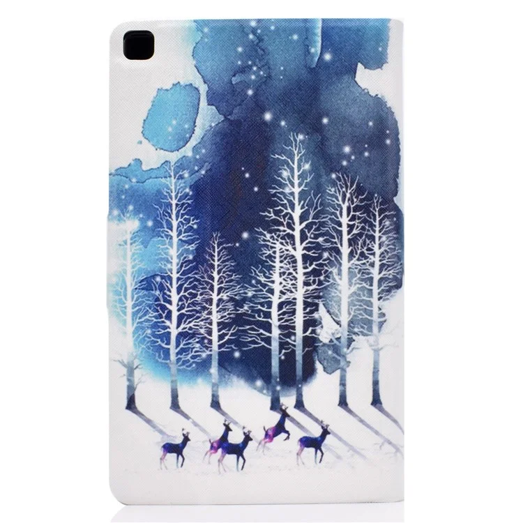 Pattern Printing Leather Stand Case for Samsung Galaxy Tab A 8.0 (2019) SM-T290 SM-T295 - Tree and Elk