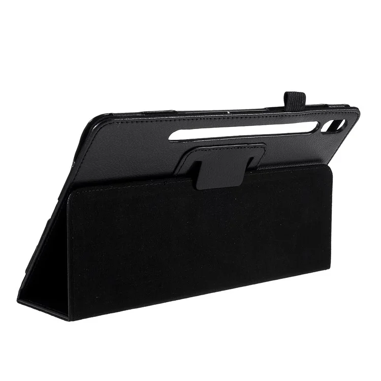 Cas de Couverture de Support de Tablette en Cuir Pour Samsung Galaxy Tab S6 - le Noir