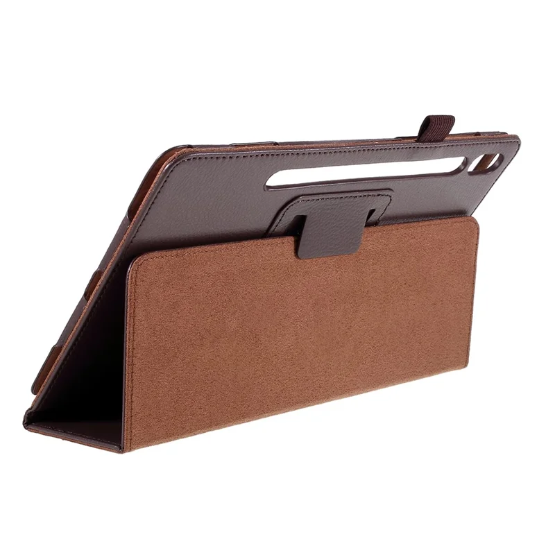 Leather Tablet Stand Cover Case for Samsung Galaxy Tab S6 - Brown