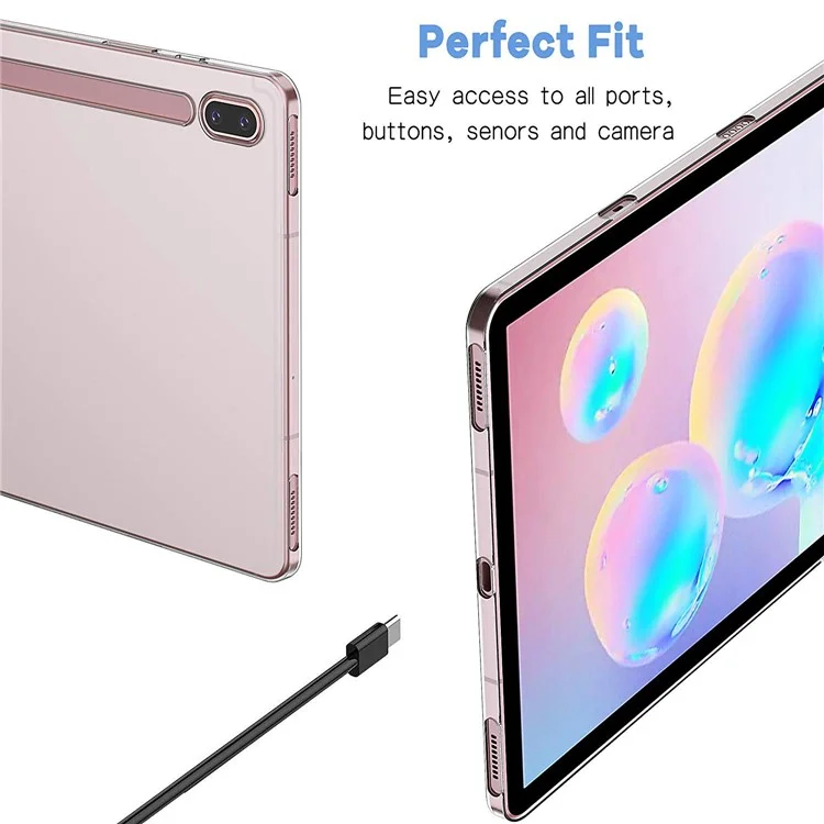 Clear Soft TPU Tablet Case for Samsung Galaxy Tab S6 SM-T860 (Wi-Fi)/T865 (LTE)