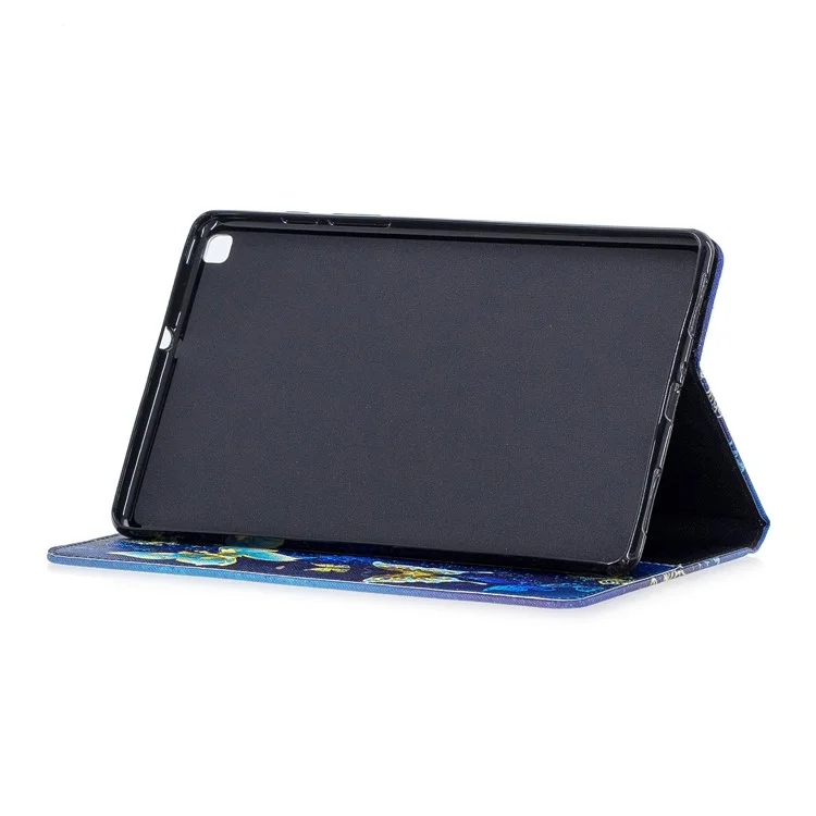 Motif Impression PU Leather Wallet Stand Table Cover pour Samsung Galaxy Tab A 8.0 Wi-Fi (2019) SM-T290/LTE (2019) SM-T295 - Beaux Papillons