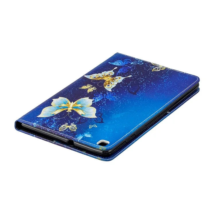 Motif Impression PU Leather Wallet Stand Table Cover pour Samsung Galaxy Tab A 8.0 Wi-Fi (2019) SM-T290/LTE (2019) SM-T295 - Beaux Papillons