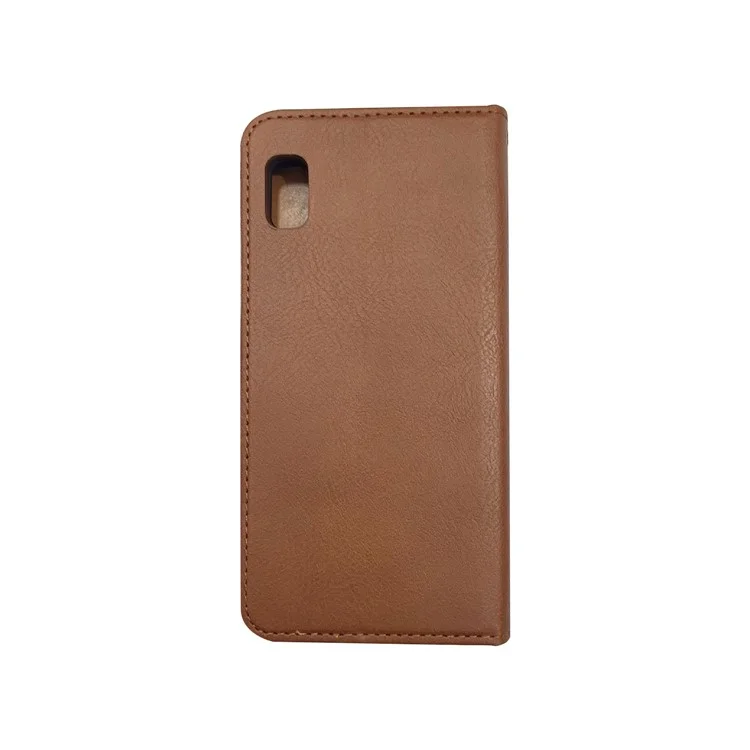 Auto-absorbiertes Pu-leder-mobile-cover Für Samsung Galaxy A20e/a10e - Braun