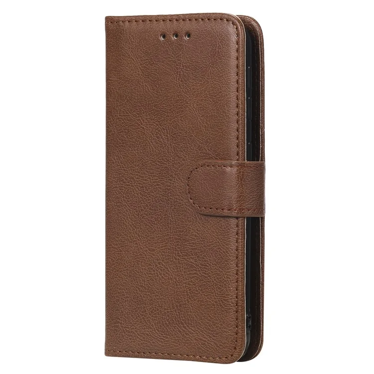 Magnétique KT Leath Series-3 Détachable Case de Support en Cuir de Portefeuille 2-en-1 Pour Samsung Galaxy A20e - Brun