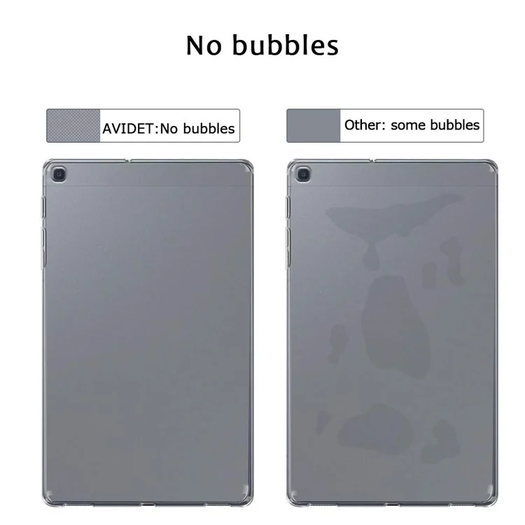 Matte Anti-fingerprint TPU Gel Tablet Case Shell for Samsung Galaxy Tab A 8.0 Wi-Fi (2019) SM-T290 - Transparent