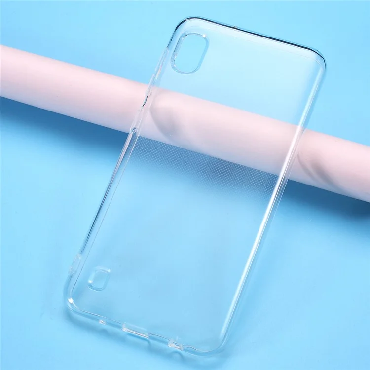 Caixa de TPU Suave Transparente Com Interno Não Deslizante Para o Samsung Galaxy A10