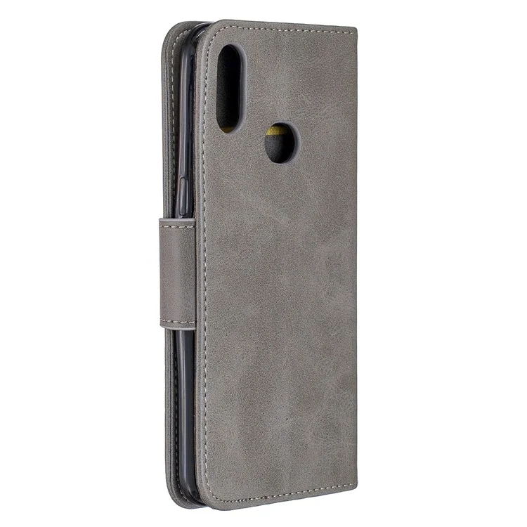 PU Leather Wallet Stand Case for Samsung Galaxy A10s - Grey