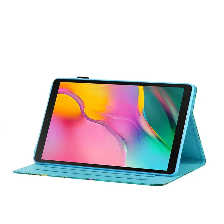 Modèles D'impression à Places Flip Cuir Tablet Cover Pour Samsung Galaxy Tab A 10.1 (2019) Sm-t510 / T515 - Papillons Colorés