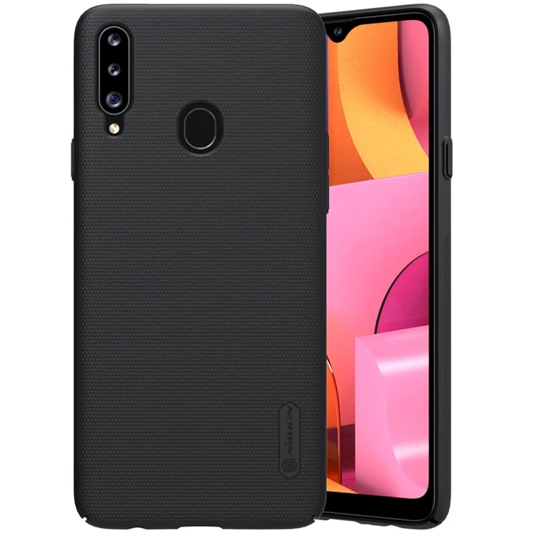 Nillkin Super Frosted Shield Matte PC Back Shell Für Samsung Galaxy A20s - Schwarz