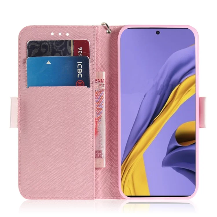 Light Spot Decor Pattern Printing Wallet Leather Case for Samsung Galaxy A51 - High Heels