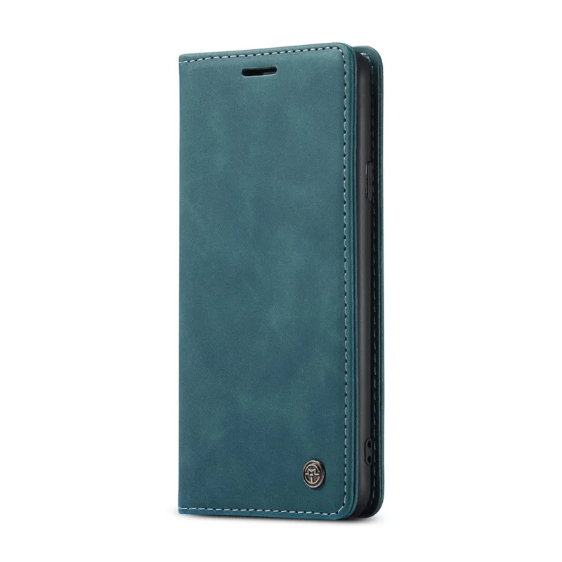 CASEME 013 Series Auto-absorbed Leather Wallet Case with Stand for Samsung Galaxy A20s - Blue