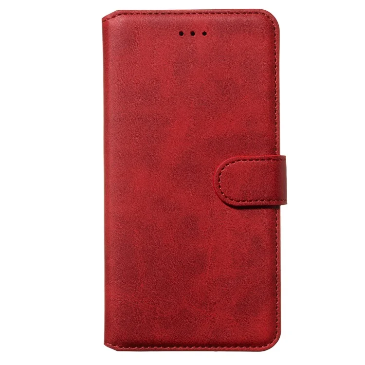 Classic Wallet Leather Stand Téléphone Pour Samsung Galaxy Note 10 / Note 10 5G - Rouge