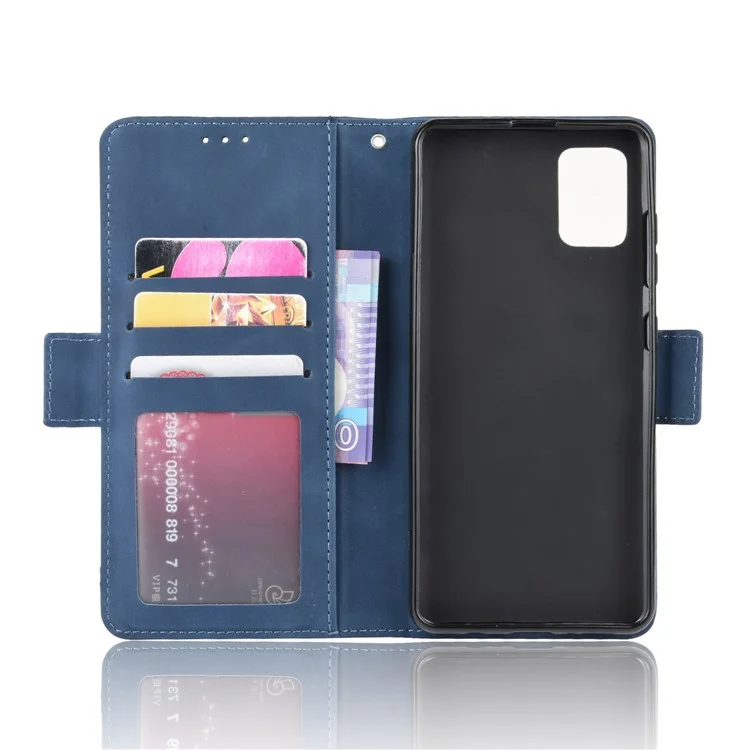Wallet Leather Stand Mobile Cover for Samsung Galaxy S20 Ultra - Blue