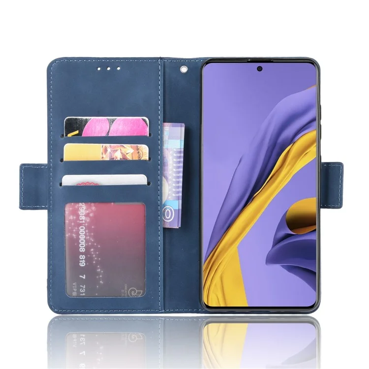 Wallet Leather Stand Mobile Cover for Samsung Galaxy S20 Ultra - Blue