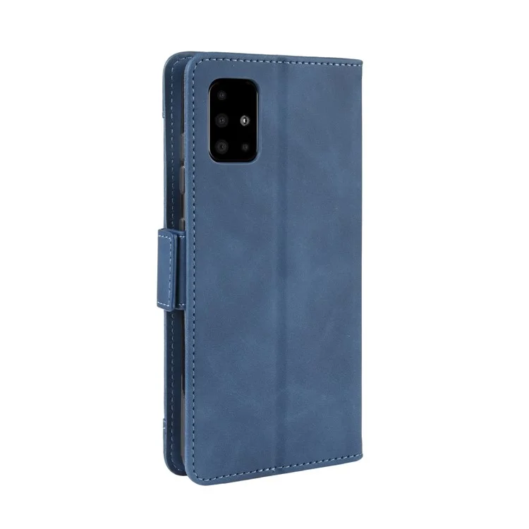Wallet Leather Stand Mobile Cover for Samsung Galaxy S20 Ultra - Blue