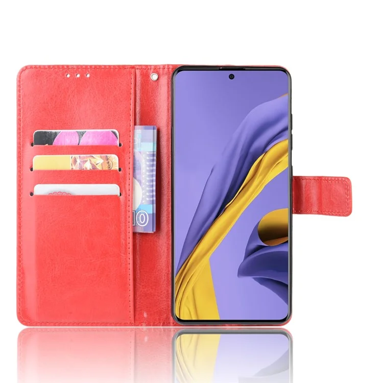 Funda de piel de caballo salvaje para Samsung Galaxy S20 4G/S20 5G - Rojo