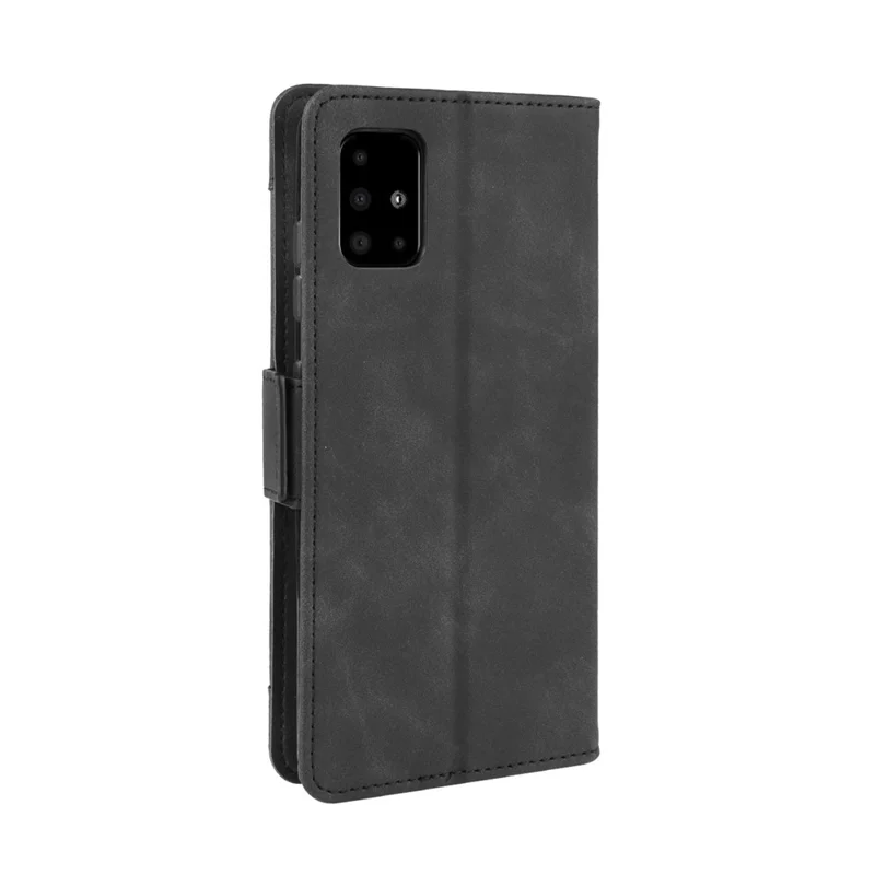 PU-Leder-Handyhülle mit mehreren Kartenfächern für Samsung Galaxy S20 Plus - Schwarz