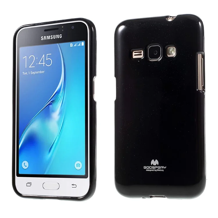 MERCURY GOOSPERY Glittery Powder Soft TPU Case for Samsung Galaxy J1 (2016) - Black