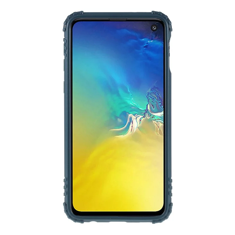 For Samsung Galaxy S10e Finger Ring Kickstand Drop Resistant TPU Shell - Green