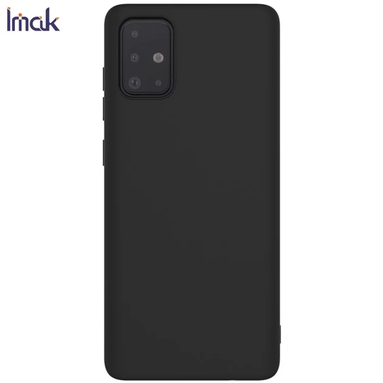 IMAK UC-1-serie Frostet TPU-telebeskyttelse til Samsung Galaxy A51 - Sort