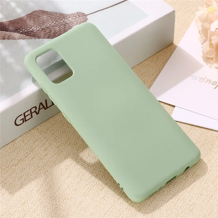 Shockrpoof Anti-arranhão à Prova de Poeira Líquido Capa de Silicone Para a Samsung Galaxy A51 - Verde