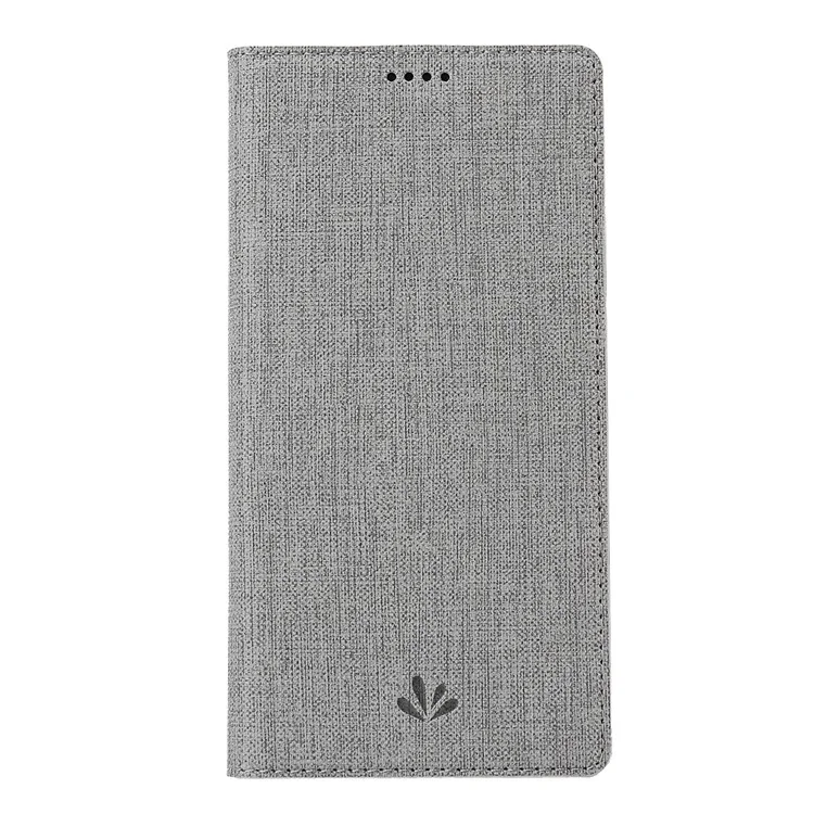 Vili DMX Cross Textur Lederhülle Mit Kartenhalter Für Samsung Galaxy A51 - Grau