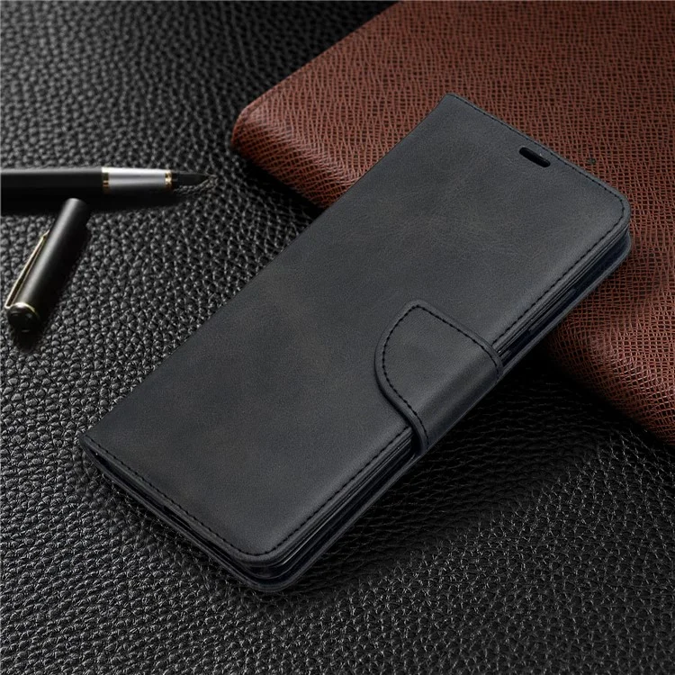 PU Leather Wallet Stand Case Cover for Samsung Galaxy S20 Ultra - Black