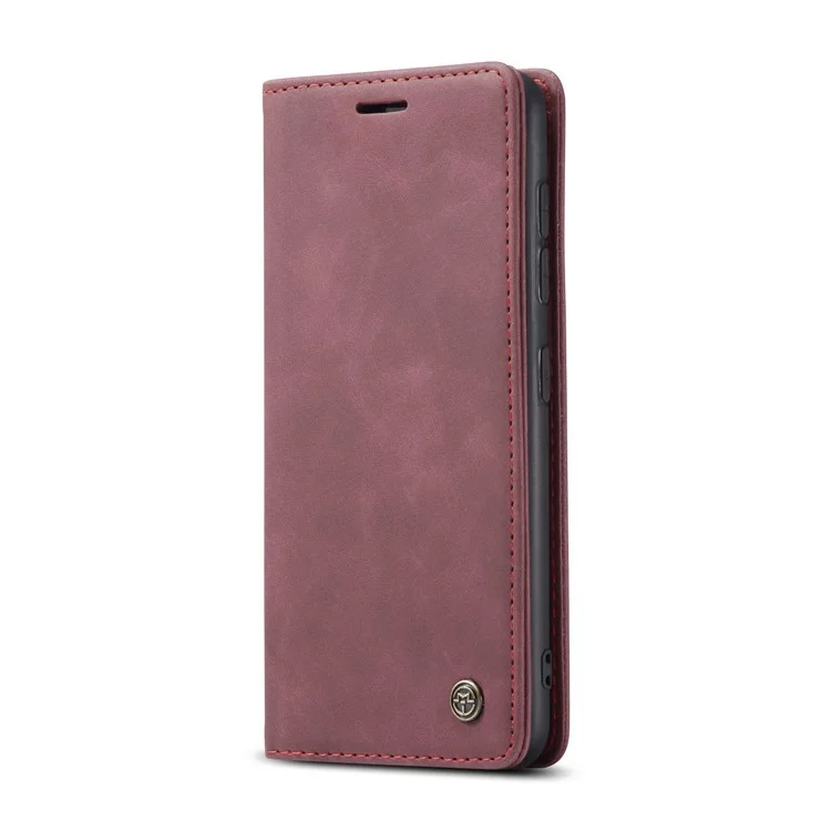 Serie Caseme 013 Auto-assorbed Business Leather Whaget Case Per Samsung Galaxy S20 Ultra - Rosso