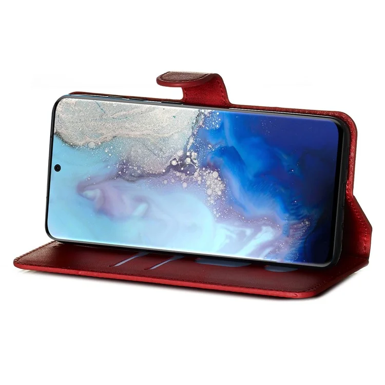 Con Supporto Per il Portafoglio Flip Incelo Cover Per Samsung Galaxy S20 4G/S20 5G - Rosso